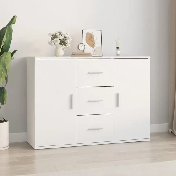 Gossi dulap, alb, 91x29,5x65 cm, lemn prelucrat