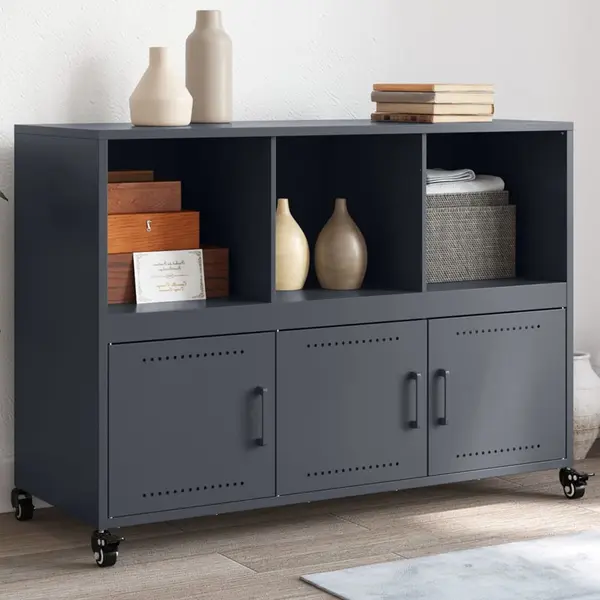 Gossi dulap, antracit, 100,5 x 39 x 72 cm, otel laminat la rece