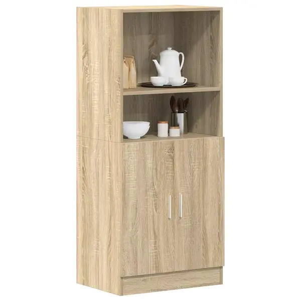 Gossi dulap bucatarie stejar sonoma, 57x41,5x131,5 cm, lemn prelucrat