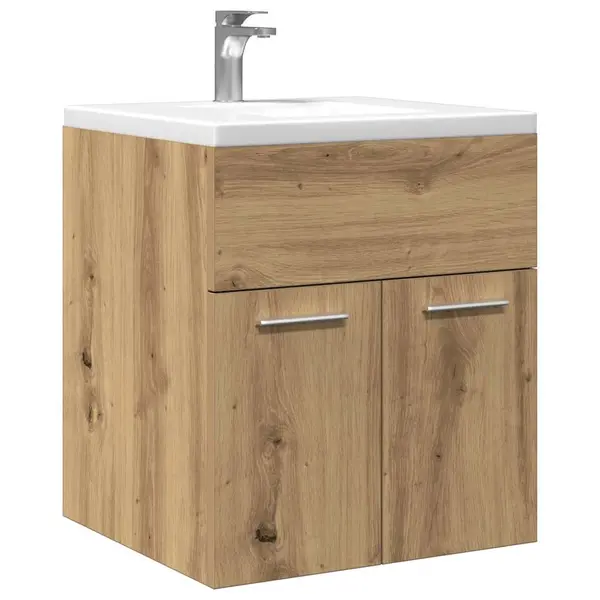 Gossi dulap chiuveta baie, stejar artizanal 41x38,5x46 cm lemn