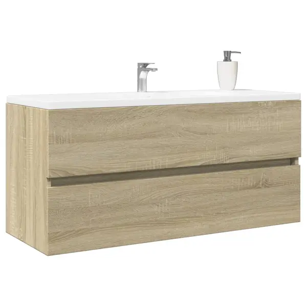 Gossi dulap chiuveta baie stejar sonoma 100x38,5x45 cm lemn prelucrat