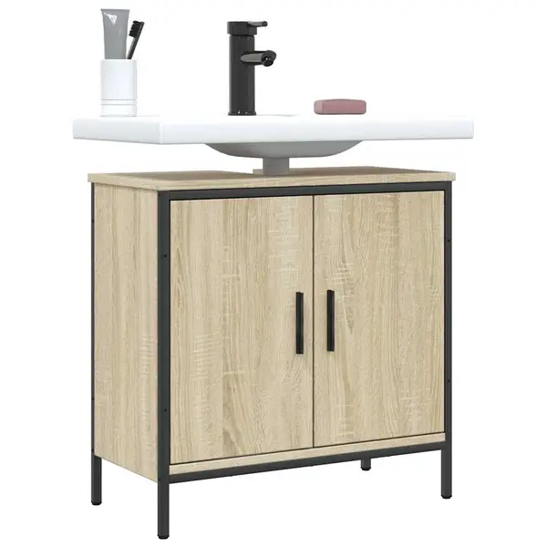 Gossi dulap chiuveta baie, stejar sonoma, 60x30x60 cm, lemn prelucrat