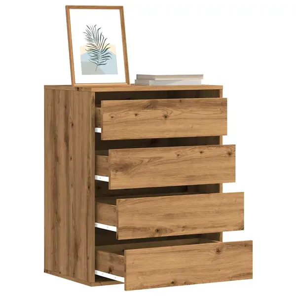 Gossi dulap colt sertare stejar artizanal 60x41x76 cm lemn prelucrat