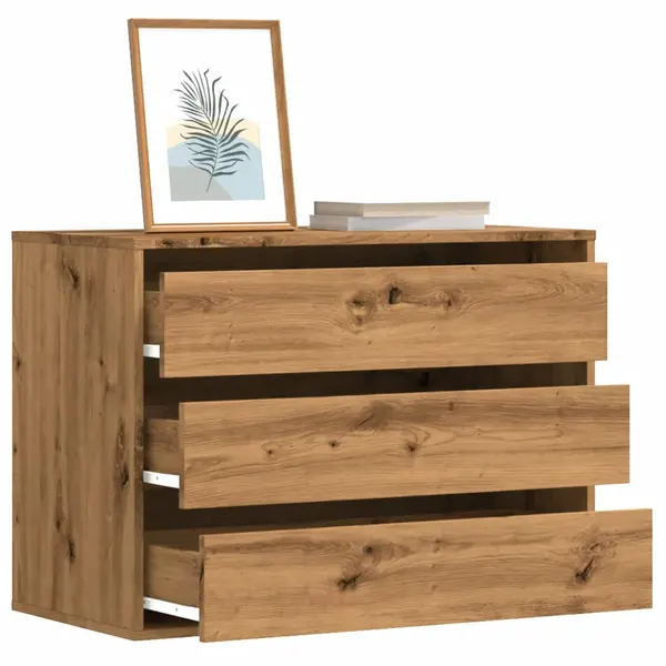 Gossi dulap colt sertare stejar artizanal 80x41x58 cm lemn prelucrat
