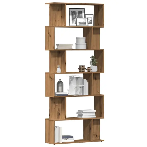Gossi dulap cu carti artisan stejar 80x24x192 cm lemn prelucrat