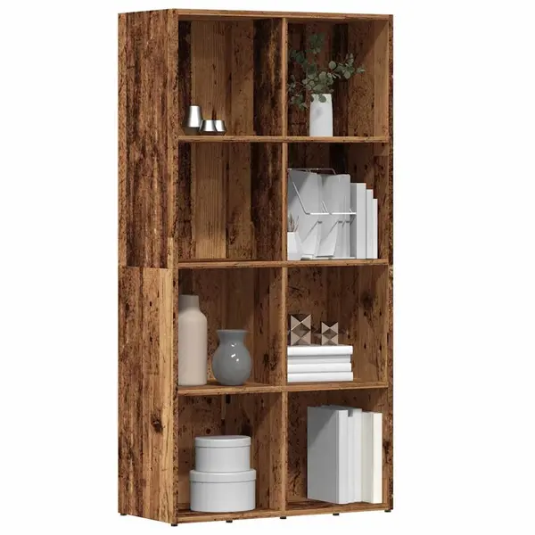Gossi dulap cu carti din lemn vechi 66x30x130 cm lemn prelucrat