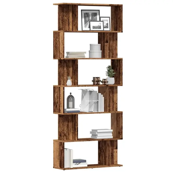 Gossi dulap cu carti din lemn vechi 80x24x192 cm lemn prelucrat