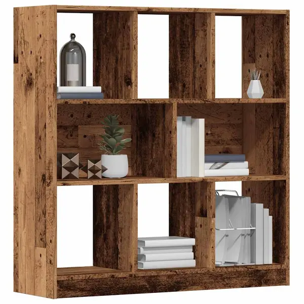 Gossi dulap cu carti lemn vechi 97,5x29,5x100 cm din lemn prelucrat