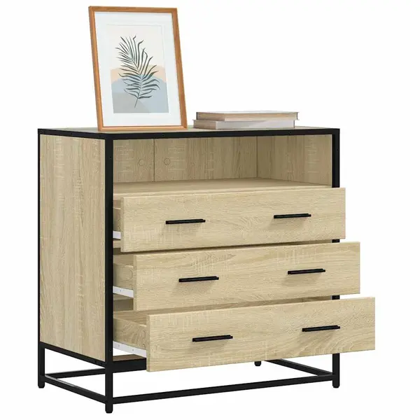 Gossi dulap cu sertare, stejar sonoma, 70x41x70 cm, lemn compozit