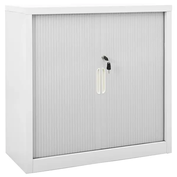 Gossi dulap cu usa glisanta, gri, 90x40x90 cm, otel