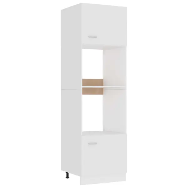 Gossi dulap cuptor microunde, alb, 60 x 57 x 207 cm, lemn prelucrat
