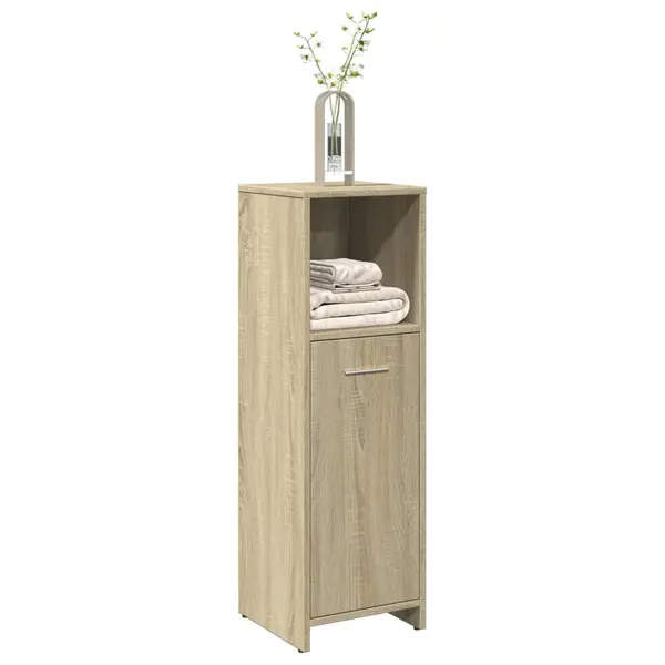 Gossi dulap de baie, stejar sonoma, 30 x 30 x 95 cm, pal