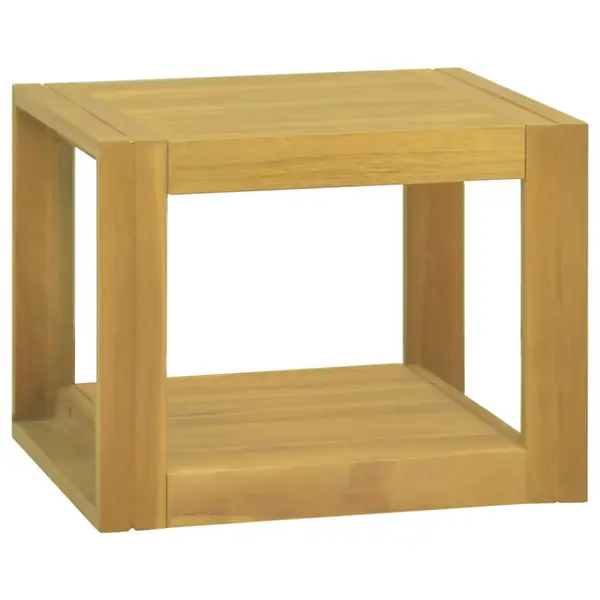 Gossi dulap de baie suspendat, 45x45x30 cm, lemn masiv de tec