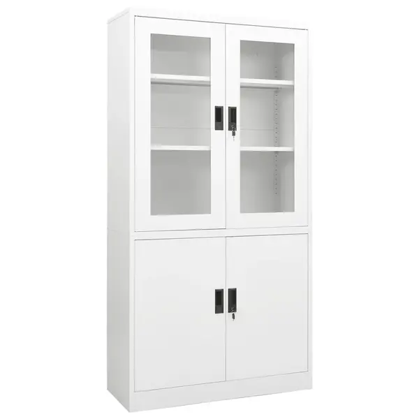 Gossi dulap de birou, alb, 90x40x180 cm, otel