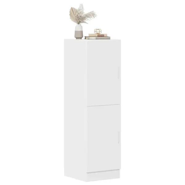 Gossi dulap de bucatarie, alb, 38x41,5x131,5 cm, lemn prelucrat