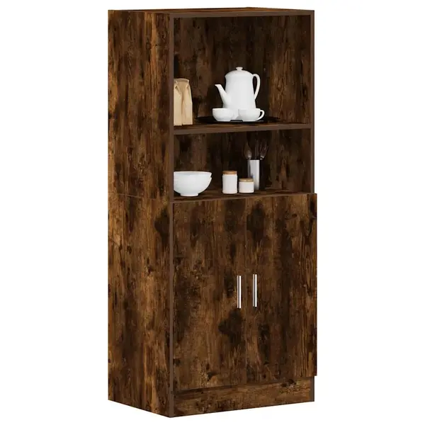 Gossi dulap de bucatarie, stejar fumuriu, 57x41,5x131,5 cm, lemn