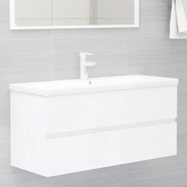 Gossi dulap de chiuveta, alb, 100x38,5x45 cm, pal