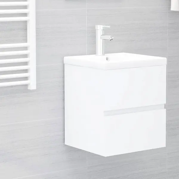 Gossi dulap de chiuveta, alb, 41x38,5x45 cm, pal