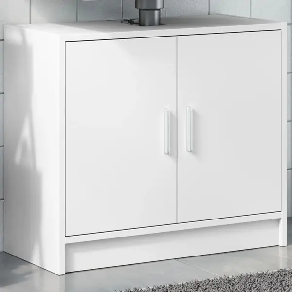 Gossi dulap de chiuveta, alb, 63x29x55 cm, lemn prelucrat