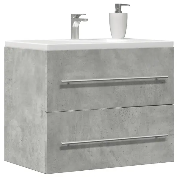 Gossi dulap de chiuveta, gri beton, 60x38,5x48 cm, pal