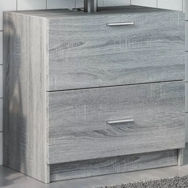 Gossi dulap de chiuveta, gri sonoma, 59x37x59 cm, lemn prelucrat