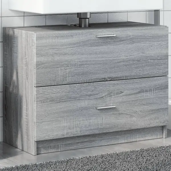 Gossi dulap de chiuveta, gri sonoma, 78x37x59 cm, lemn prelucrat