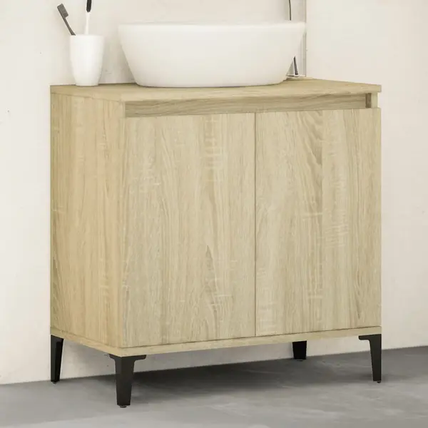 Gossi dulap de chiuveta, stejar sonoma, 58x33x60 cm, lemn prelucrat
