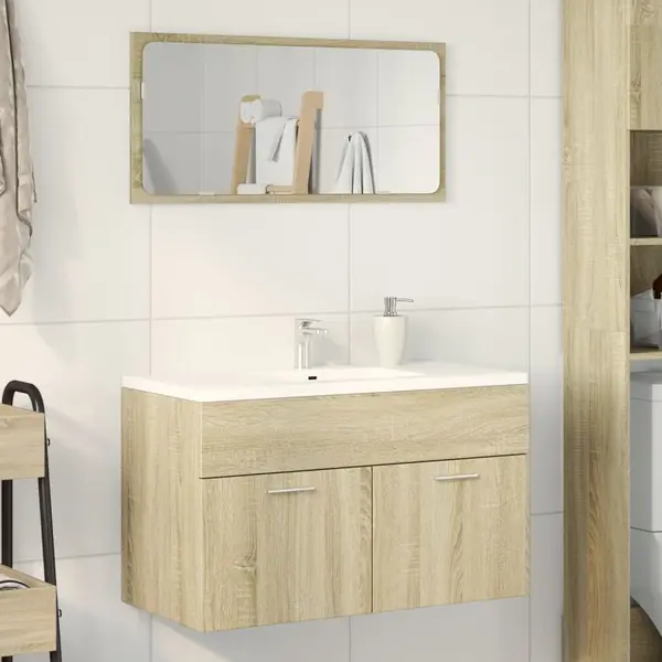 Gossi dulap de chiuveta, stejar sonoma, 80x38,5x46 cm, pal