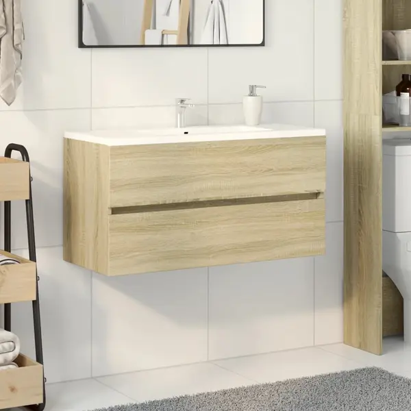 Gossi dulap de chiuveta, stejar sonoma, 90x38,5x45 cm, pal