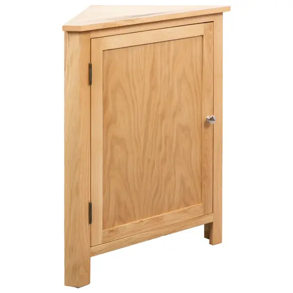 Gossi dulap de colt, 59 x 36 x 80 cm, lemn masiv de stejar