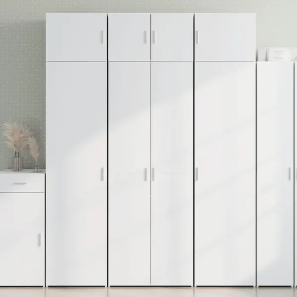 Gossi dulap de depozitare, alb, 70x42,5x225 cm, lemn prelucrat