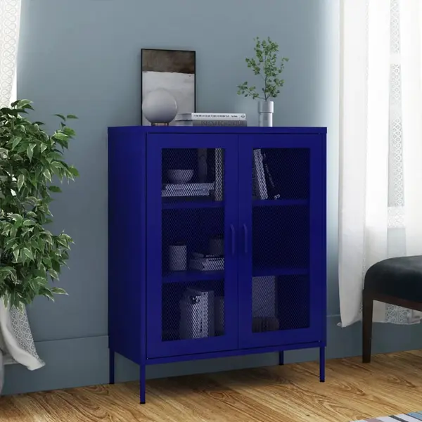 Gossi dulap de depozitare, bleumarin, 80x35x101,5 cm, otel