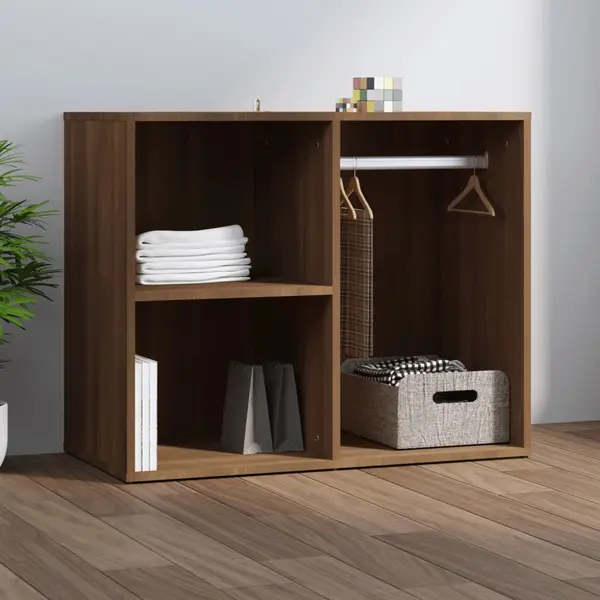 Gossi dulap de dressing, stejar maro, 80x40x65 cm, lemn compozit