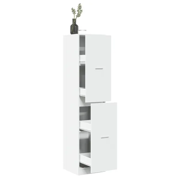 Gossi dulap de farmacie, alb, 40x41x174,5 cm, lemn prelucrat