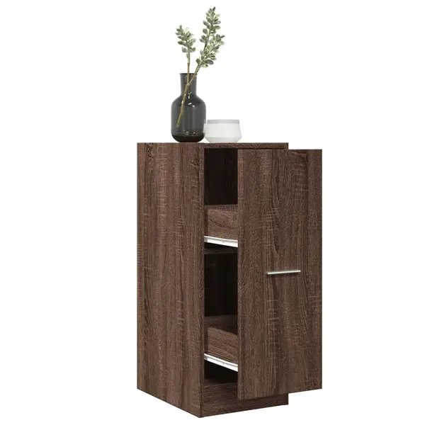 Gossi dulap de farmacie, stejar maro, 30x41x77,5 cm, lemn prelucrat