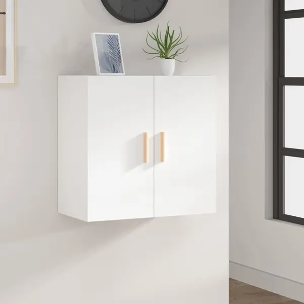 Gossi dulap de perete, alb, 60x30x60 cm, lemn prelucrat
