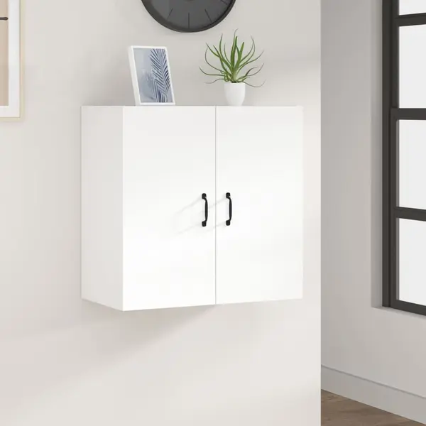 Gossi dulap de perete, alb, 60x31x60 cm, lemn prelucrat