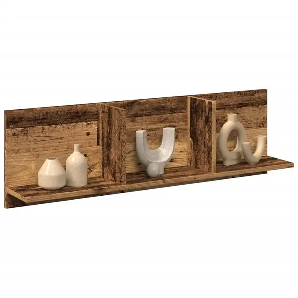 Gossi dulap de perete, lemn vechi, 100x16,5x30 cm, lemn prelucrat