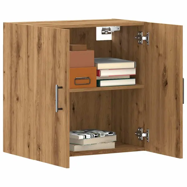 Gossi dulap de perete, stejar artizanal, 60x31x60 cm, lemn prelucrat