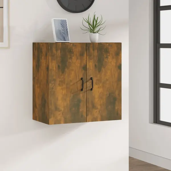 Gossi dulap de perete, stejar fumuriu, 60x31x60 cm, lemn compozit