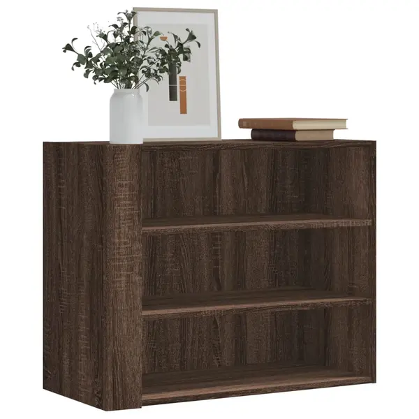 Gossi dulap de perete, stejar maro, 75x35x60 cm, lemn compozit