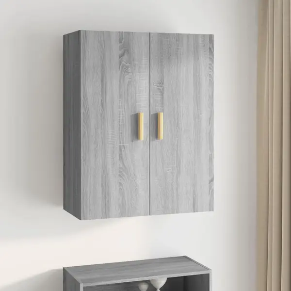 Gossi dulap de perete suspendat, gri sonoma, 69,5x34x90 cm