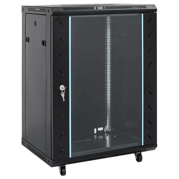 Gossi dulap de server, 15u, 19 ip20, negru, 53x40x80 cm