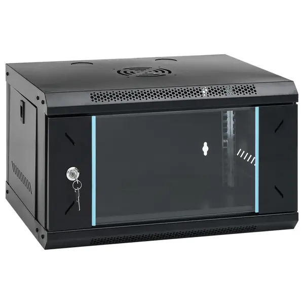 Gossi dulap de server montat pe perete, 6u, 19 ip20, 53x40x30 cm