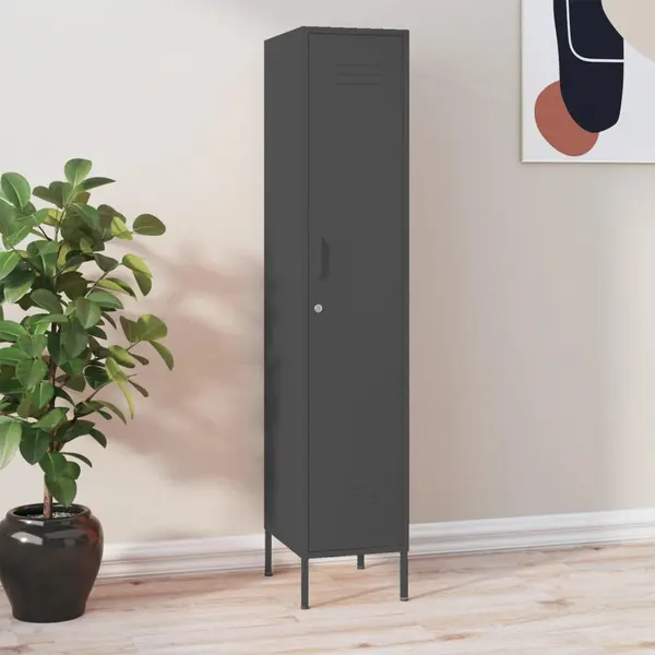 Gossi dulap de vestiar, antracit, 35x46x180 cm, otel