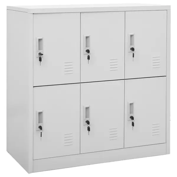 Gossi dulap de vestiar, gri deschis, 90x45x92,5 cm, otel