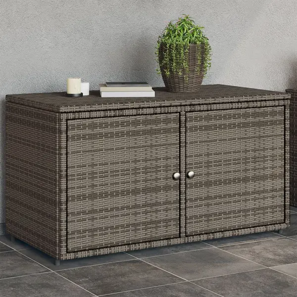 Gossi dulap depozitare de gradina, gri, 110x55x60,5 cm, poliratan