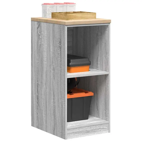 Gossi dulap depozitare garaj gri sonoma 40x51x85 cm lemn masiv de pin