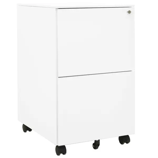 Gossi dulap dosare mobil, alb, 39x45x67 cm, otel