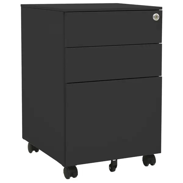 Gossi dulap dosare mobil, antracit, 39x45x60 cm, otel